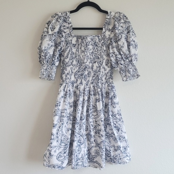 Smocked puff sleeve dress size S - Picture 5 of 6